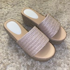 Open Toe Espadrille Platform Sandals